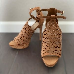 Aldo Platform Open Toe Heels